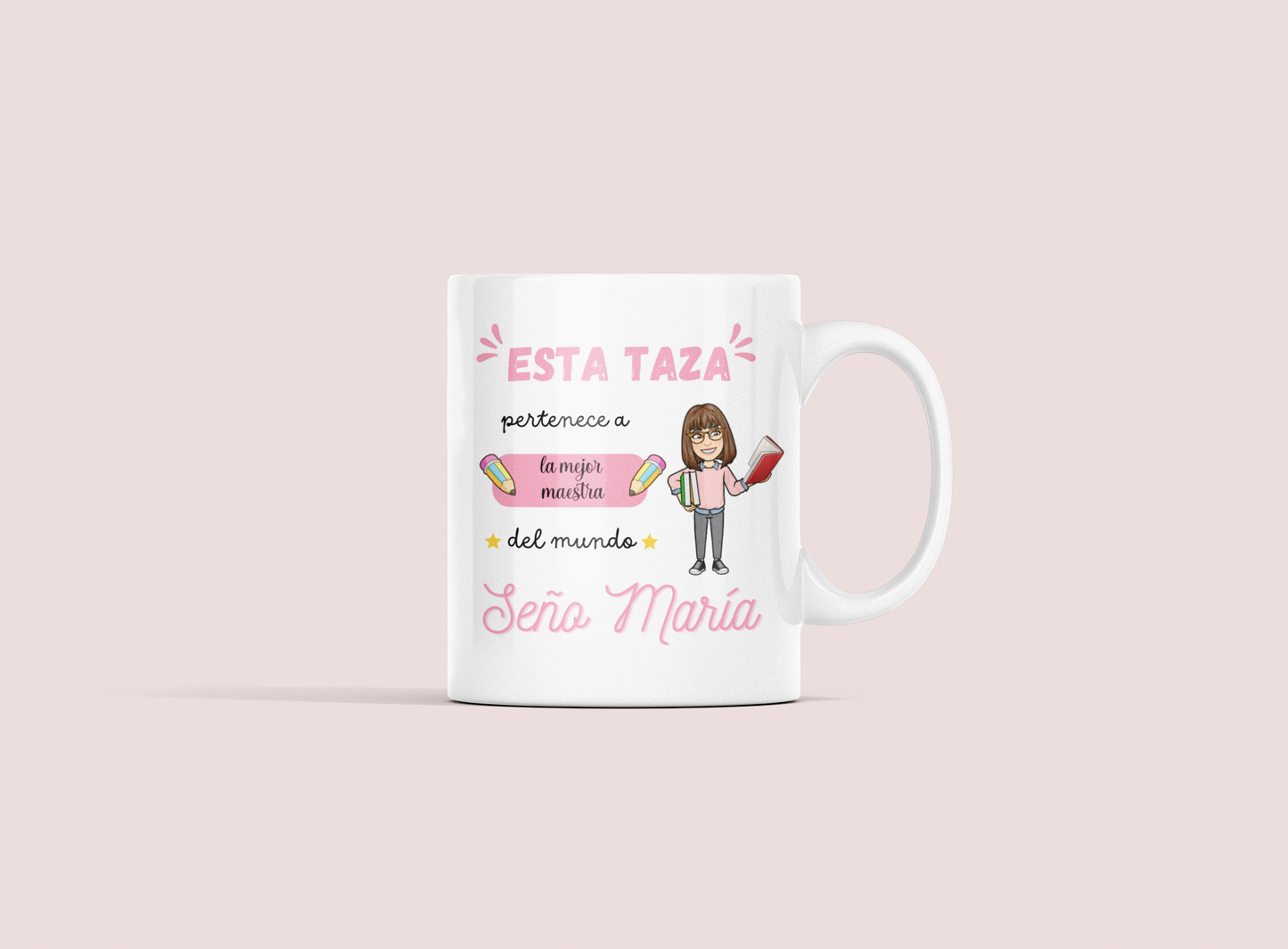 Taza Profesora/Maestra con avatar personalizado