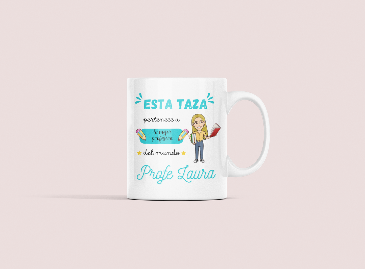 Taza Profesora/Maestra con avatar personalizado