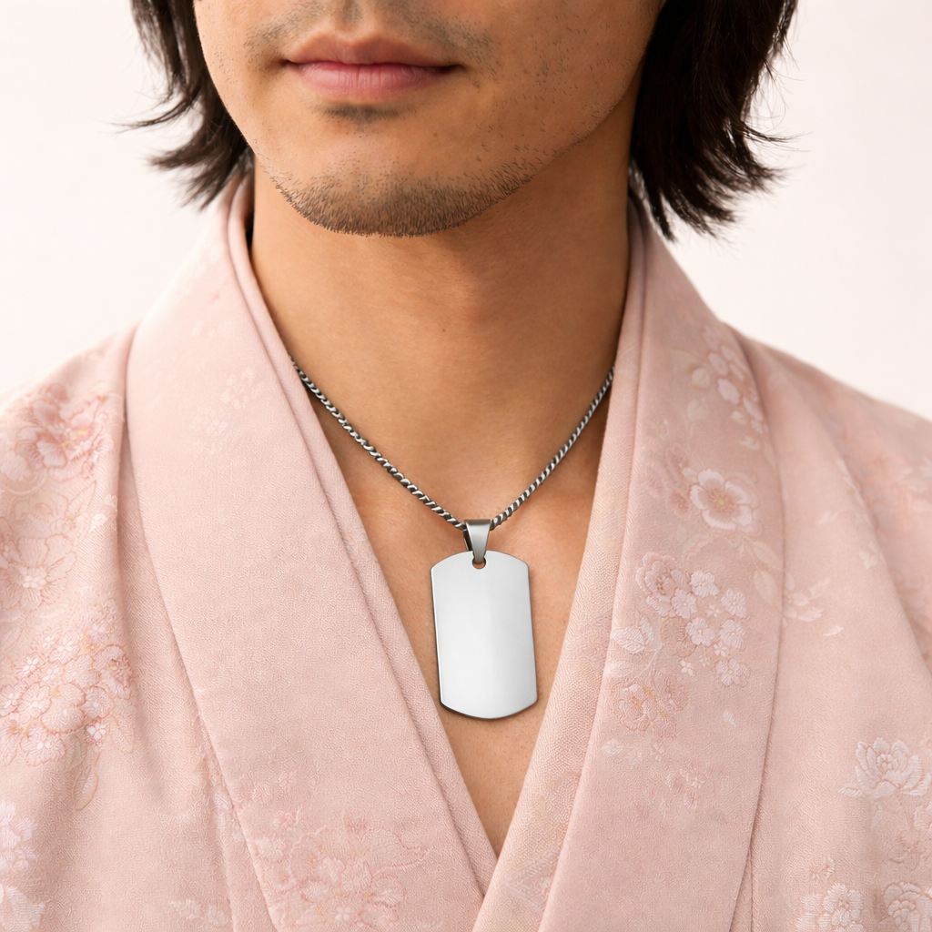 Collar Kenta plateado
