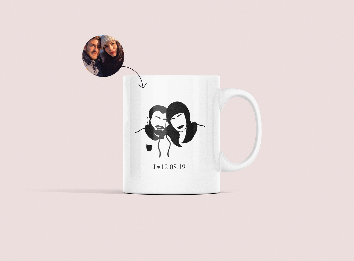 Taza silueta