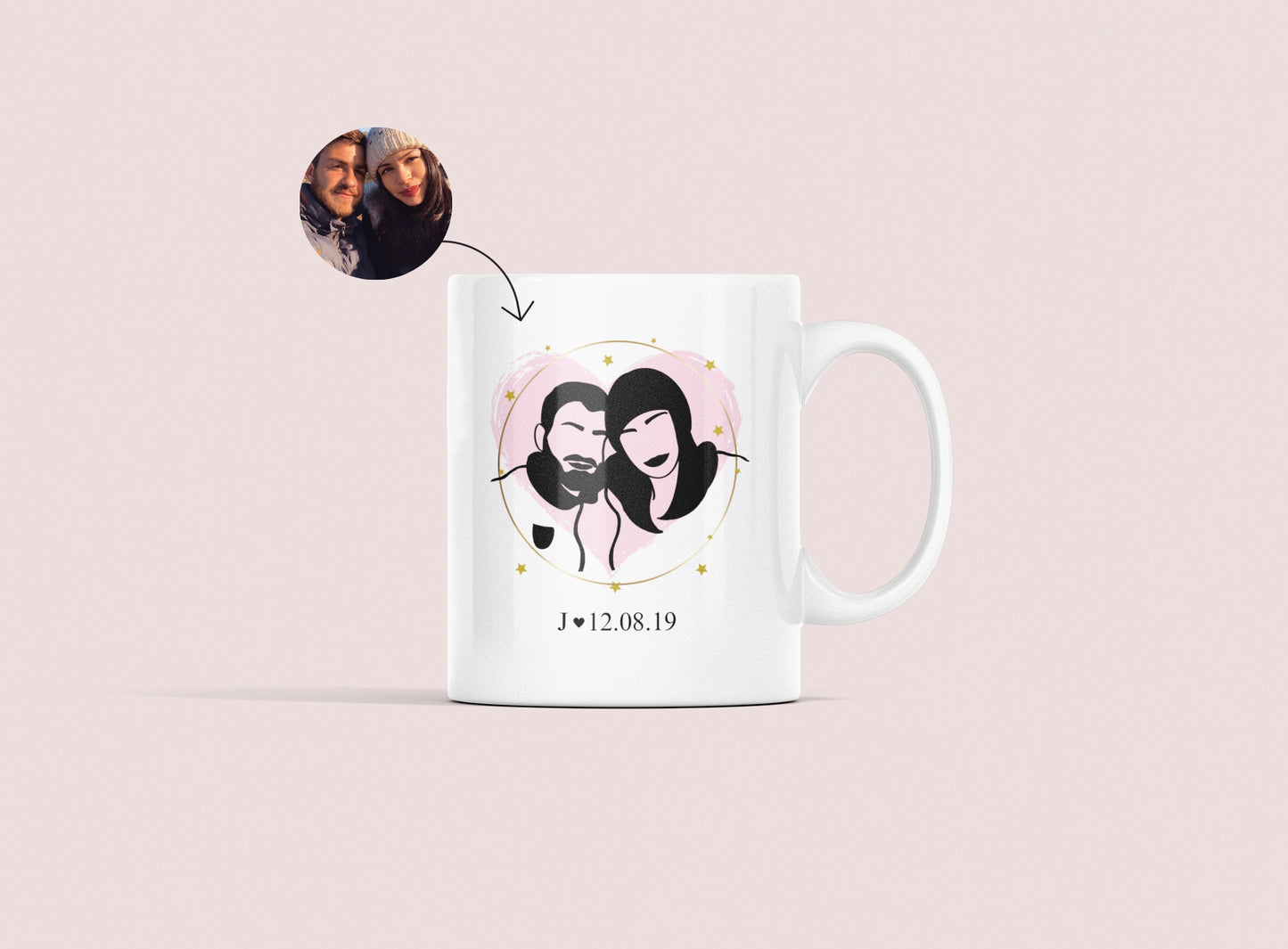 Taza Silueta con fondo
