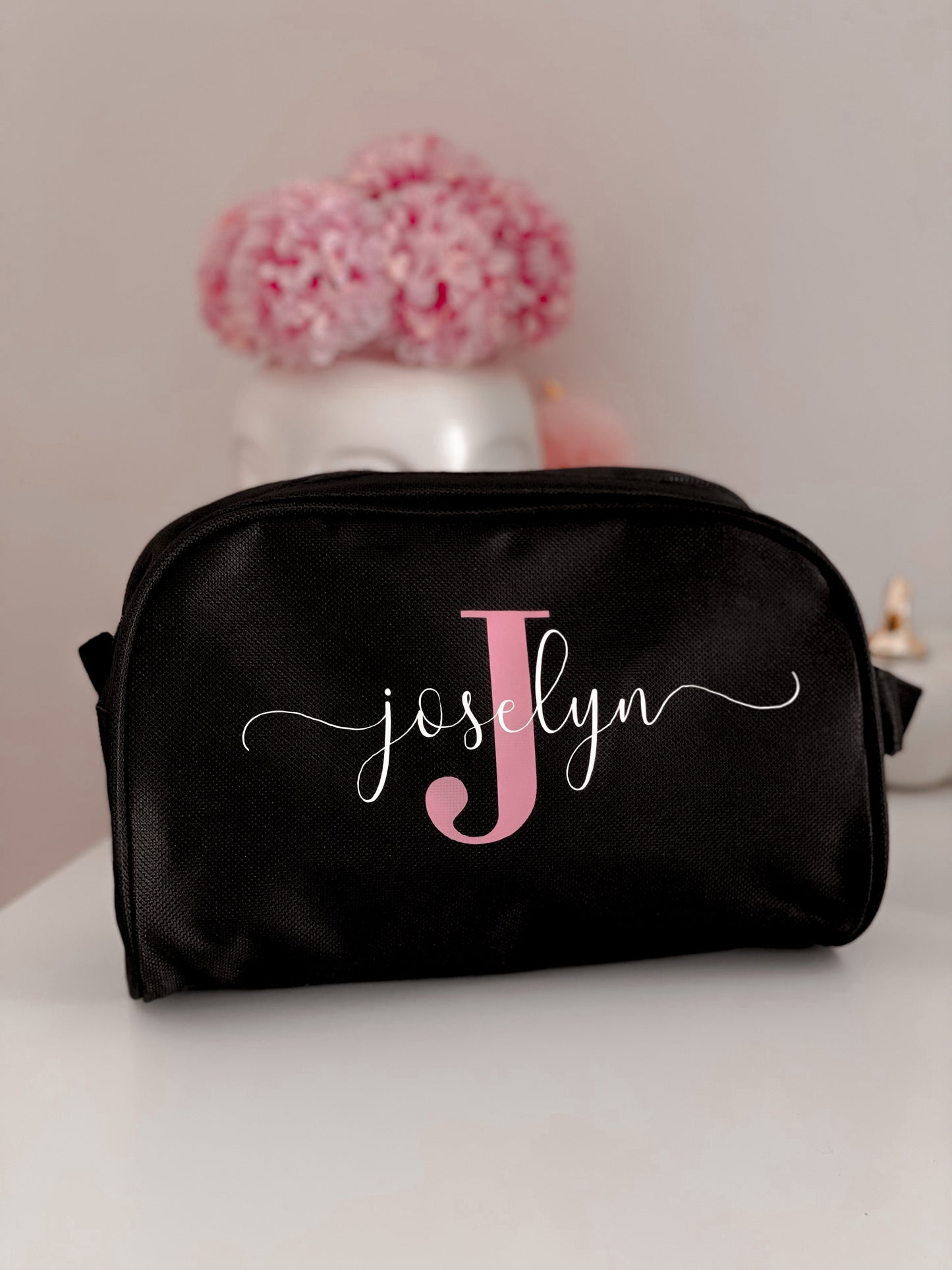 Neceser Negro con Inicial y Nombre