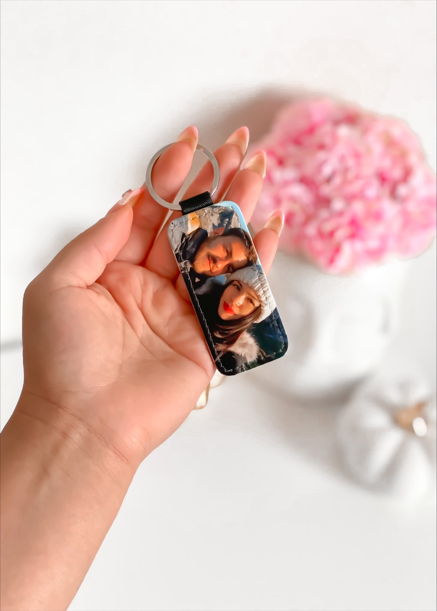 Llavero rectangular con foto personalizado