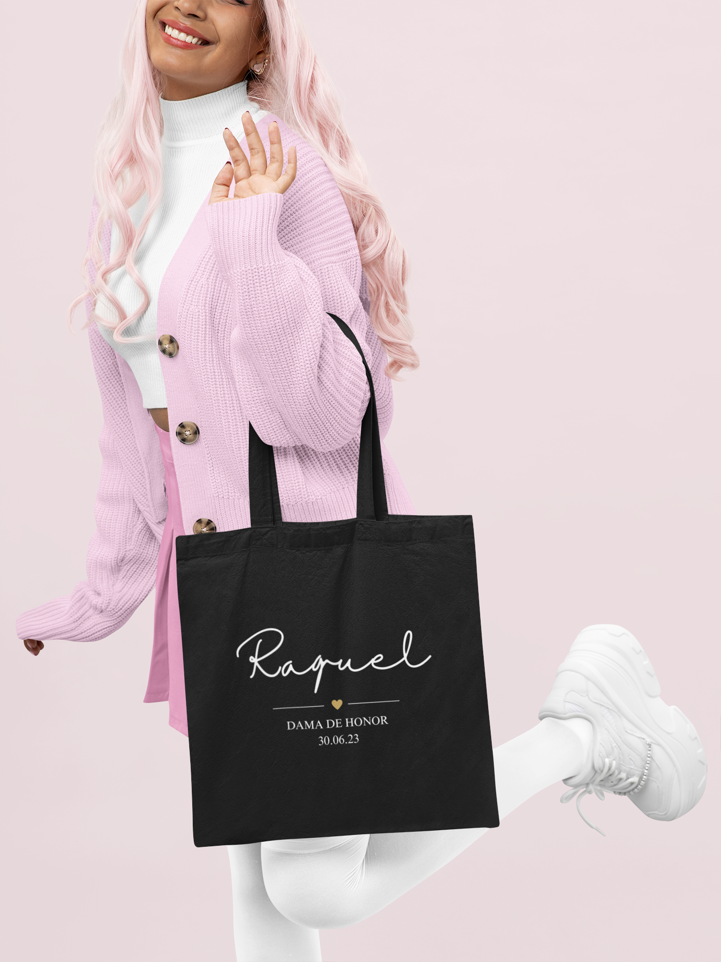 Tote Bag Negra Dama de honor