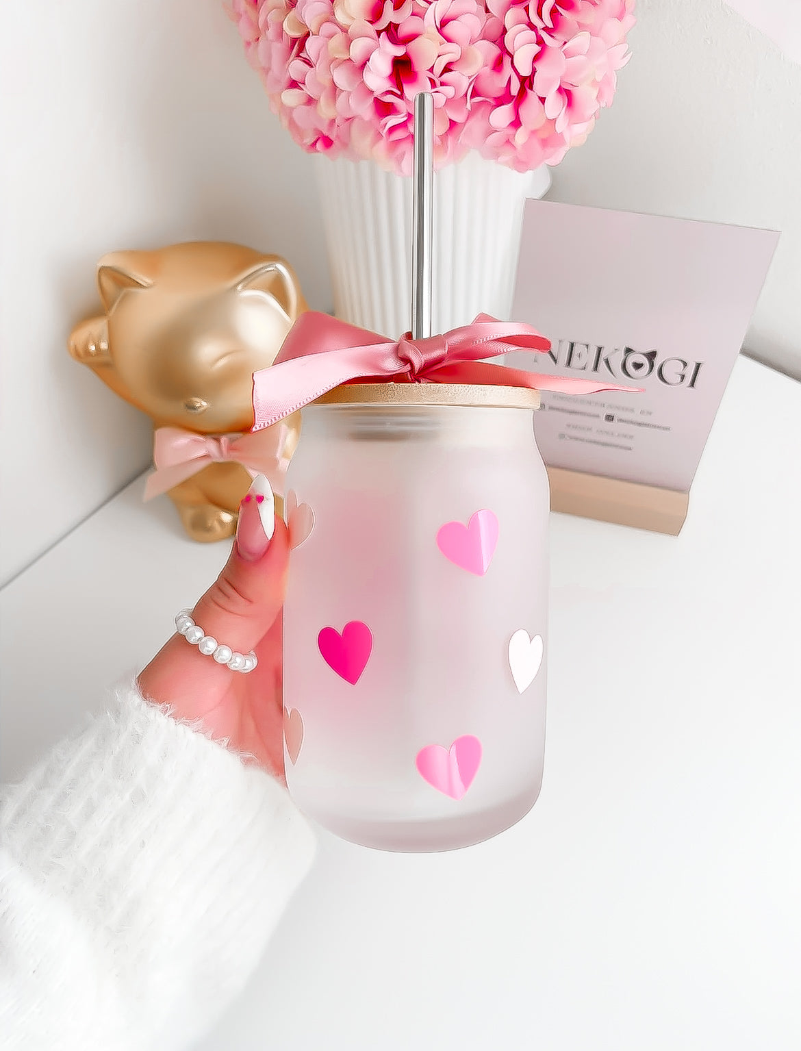 Vaso pequeño Corazones