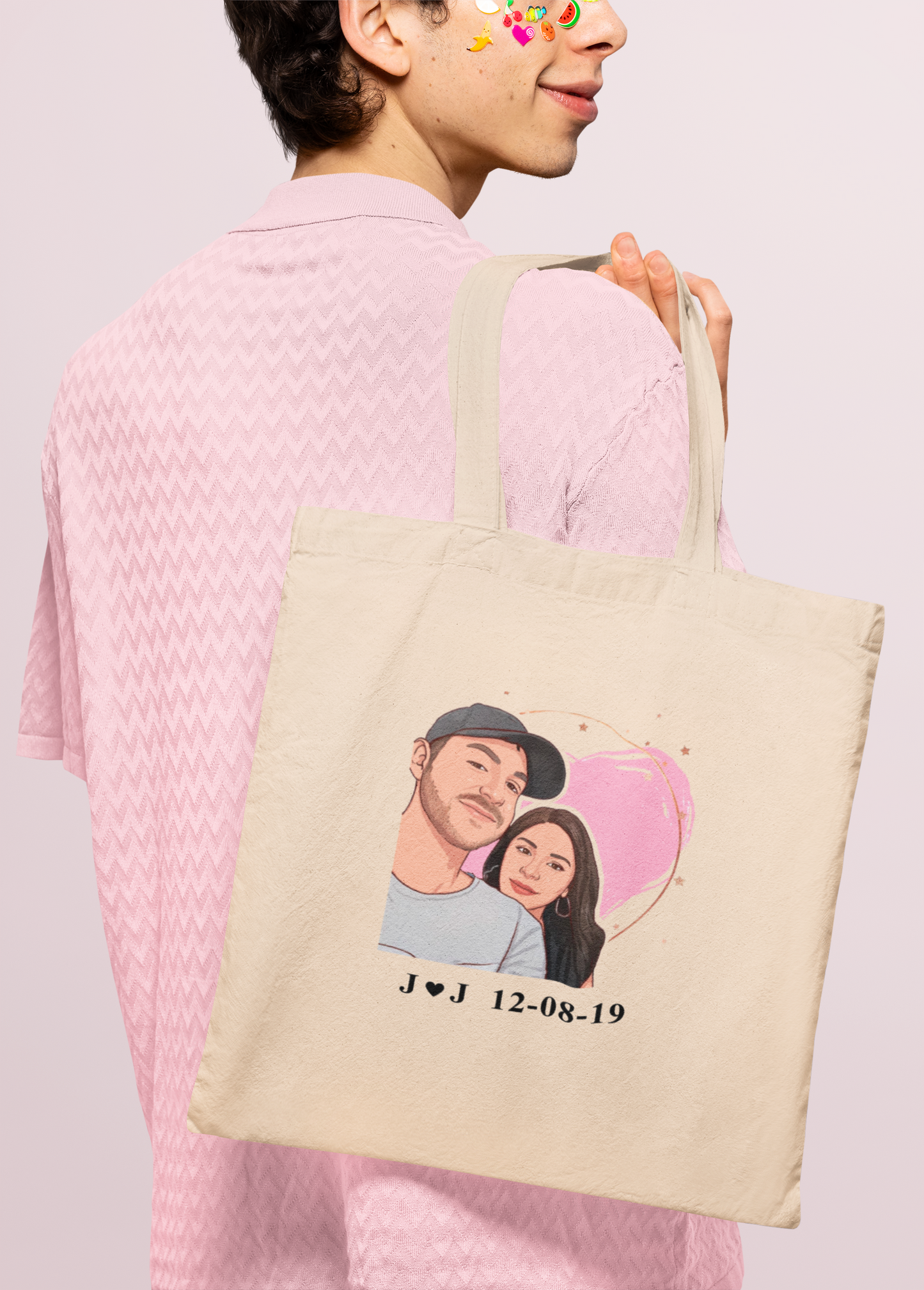 Tote Bag Beige Ilustración