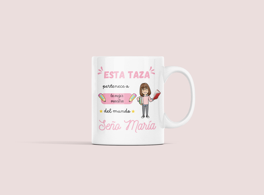Taza Profesora/Maestra con avatar personalizado