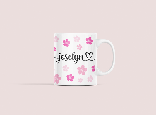 Taza Sakura con nombre