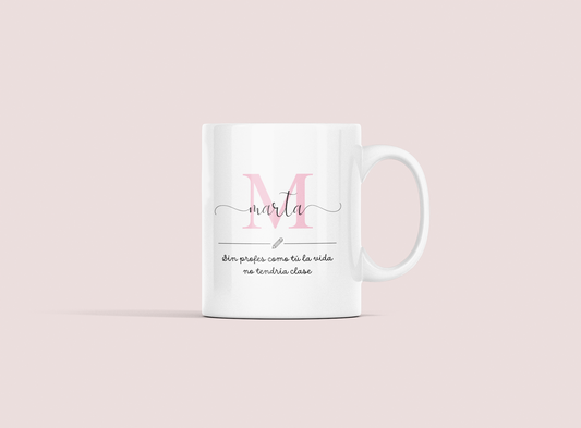 Taza Profe Inicial +Nombre