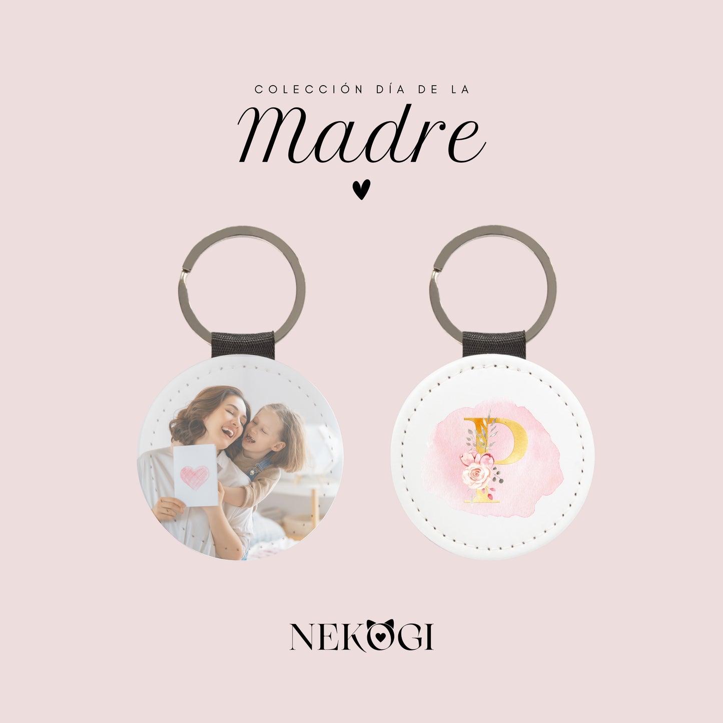 Llavero circular mamá