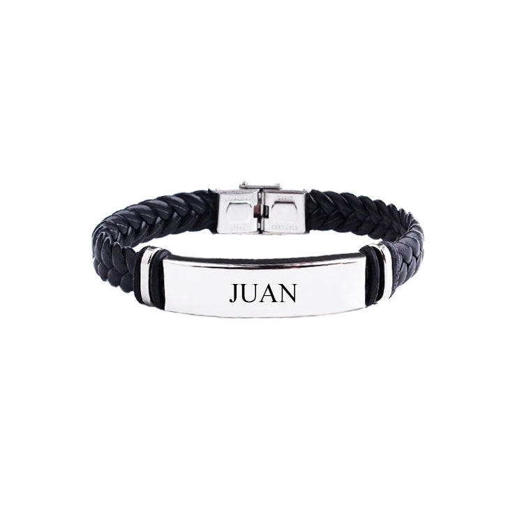 Pulsera Polipiel con texto personalizado (Boda)