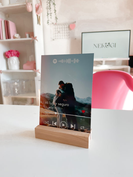 Placa Reproductor con foto personalizada