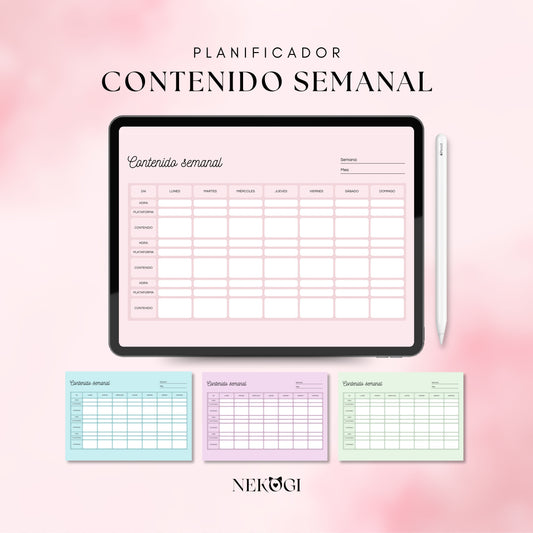 Planificador Contenido Semanal