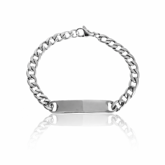 Pulsera Satoshi plateada