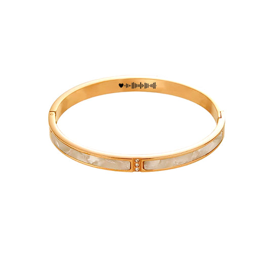 Pulsera Marble dorada con código canción