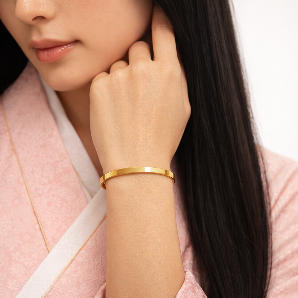 Pulsera Tamaki 4mm dorada