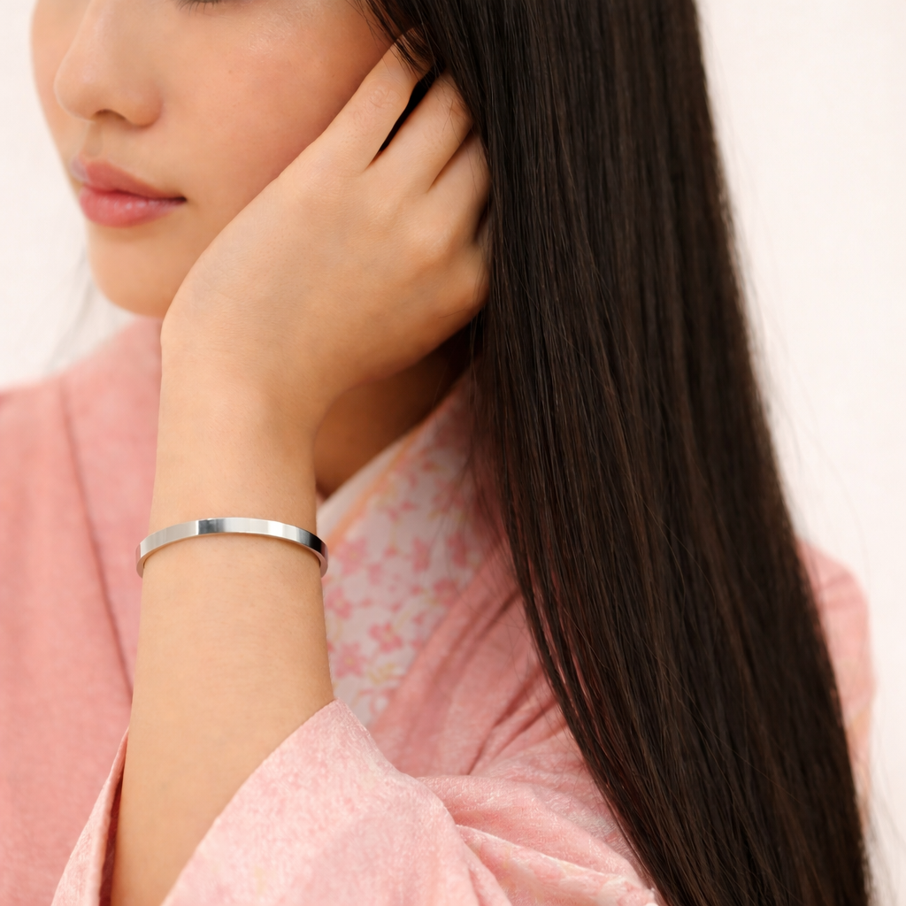 Pulsera Tamaki 6mm plateada