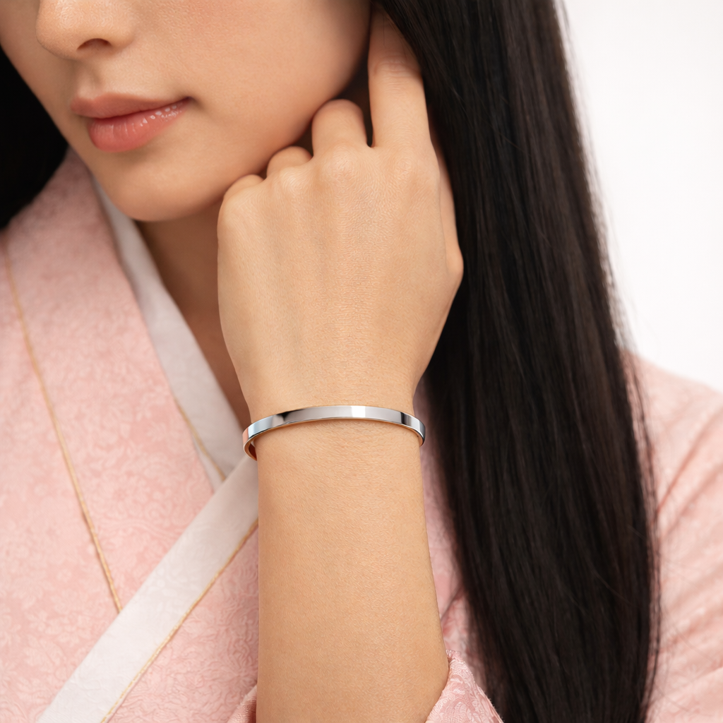 Pulsera Tamaki 4mm plateada