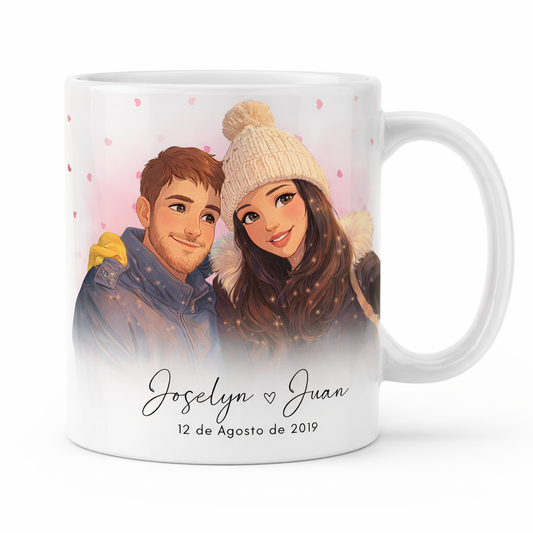 Taza personalizada con foto estilo Disney