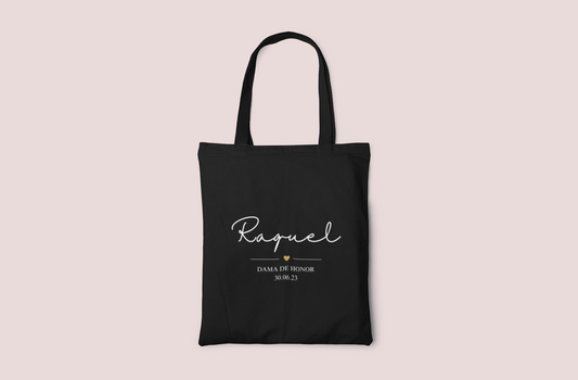 Tote Bag Negra Dama de honor