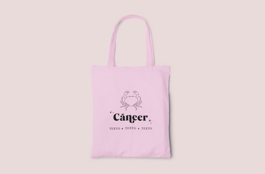 Tote Bag Rosa Horóscopo