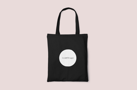 Tote Bag Negra Personalizada con vinilo