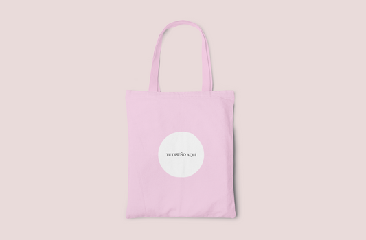 Tote Bag Rosa Personalizada con vinilo