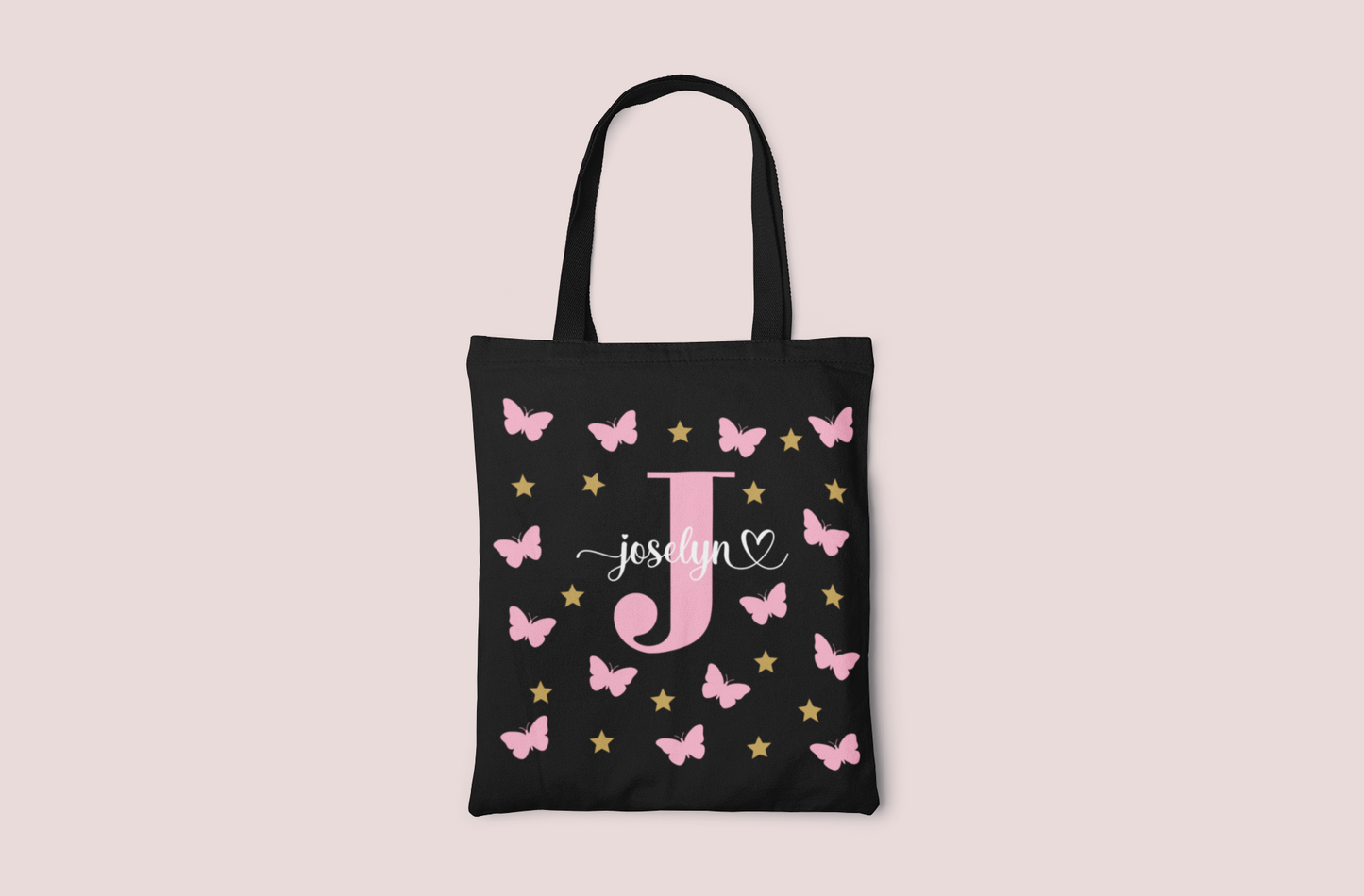 Tote Bag Negra Mariposas