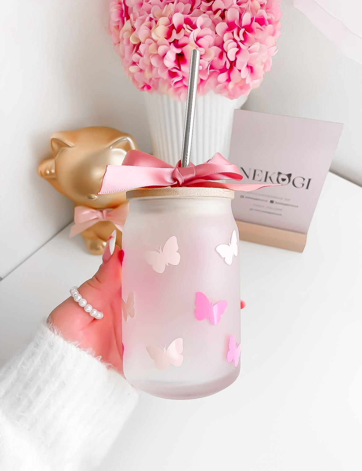 Vaso pequeño Mariposas