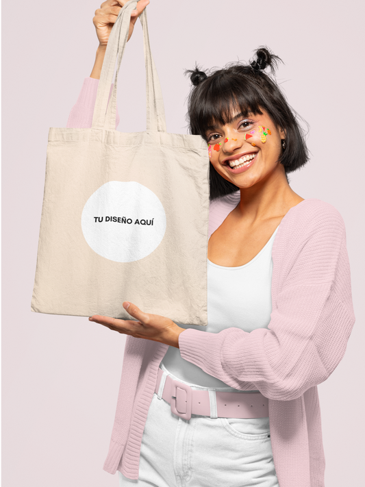 Tote Bag Beige Personalizada con sublimación